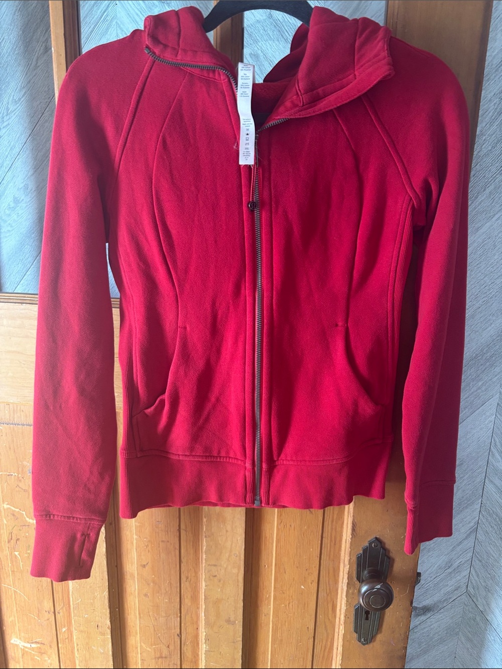 Lululemon scuba hoodie size 4 red